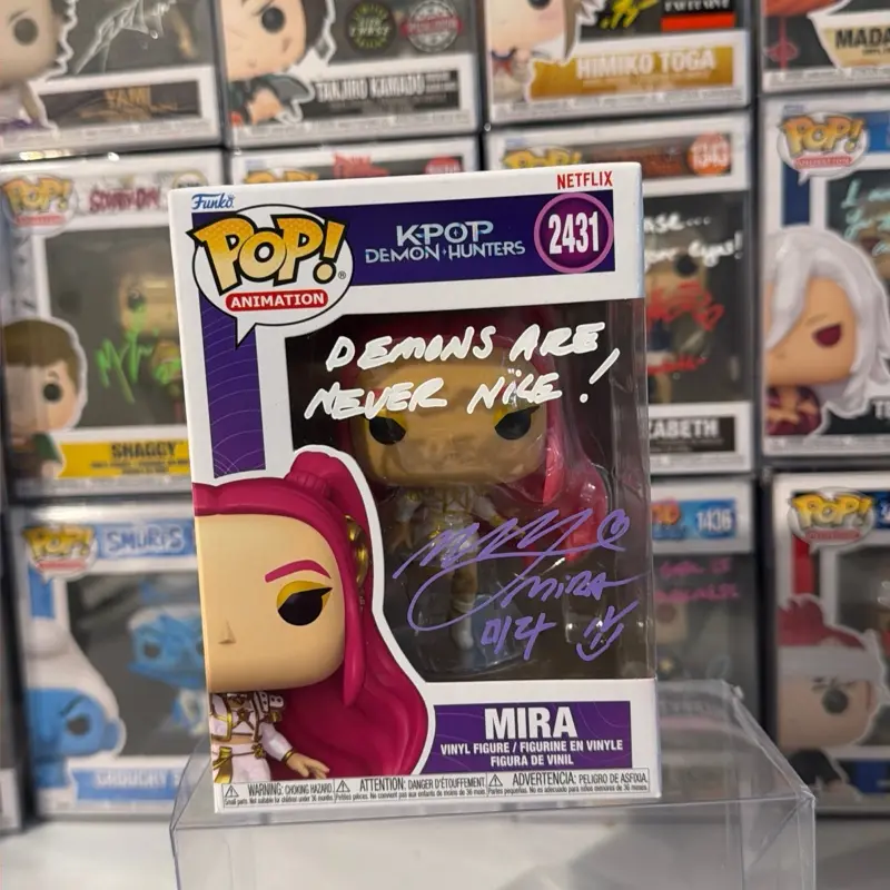 Mira Funko pop signed