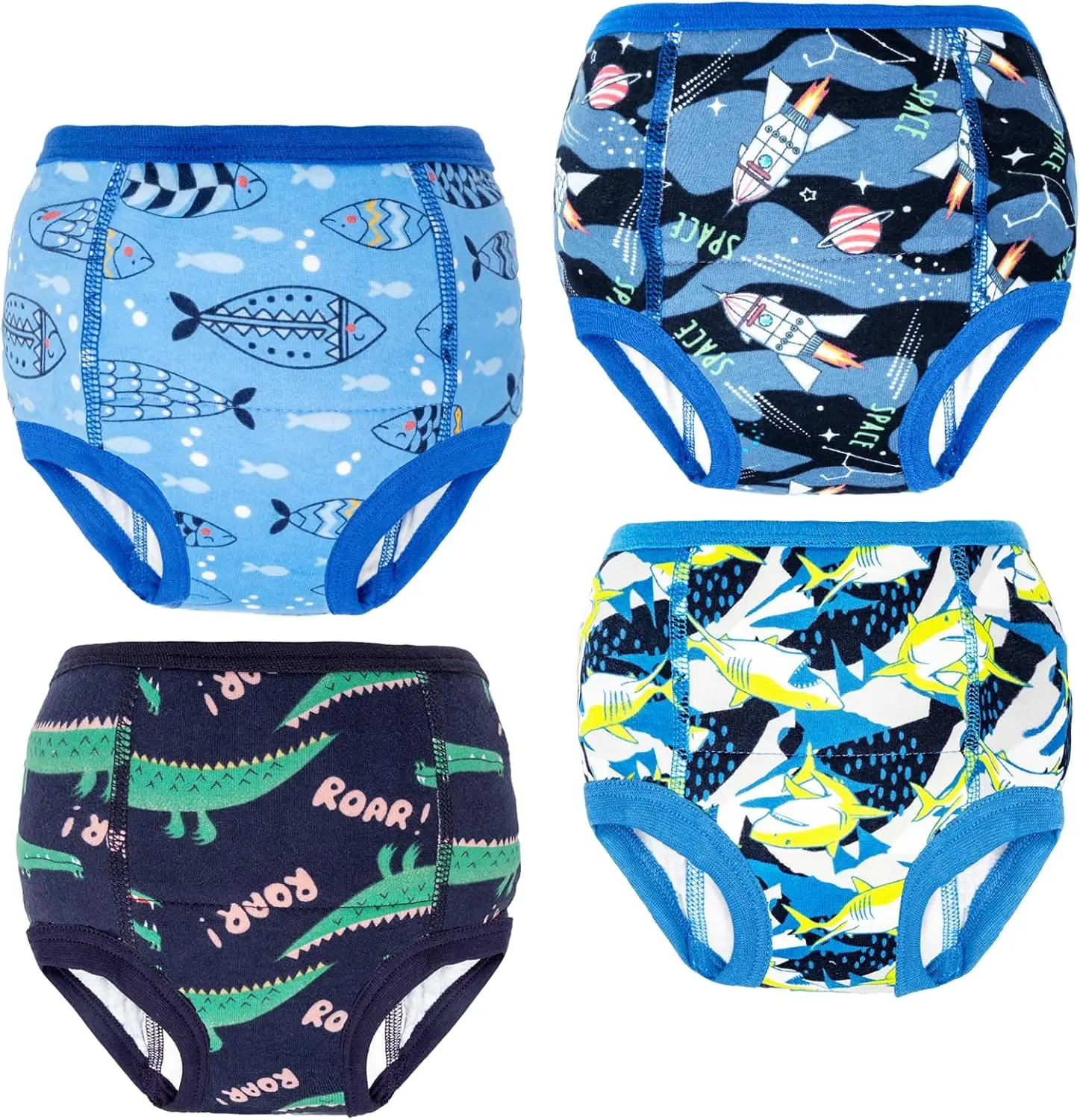 Training Underwear Absorbent Cotton Potty Training Pants for Boys and Girls 2–9 Years