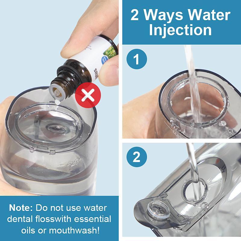 Operan Dental Water Flosser with 4 Modes Oral Cleaning and Nozzle Rechargeable Portable Cordless Oral Irrigator for Home and Travel, Electric Tooth Cleaner Kits,  Traditional Cleanser#TikTokShopBlackFriday