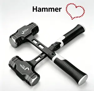 Heavy-Duty Square Head Octagonal Hammer, Multi-Purpose Masonry & Construction Demolition Tool, Wear Resistant Sturdy Structure for Breaking, Chipping and Renovation Work