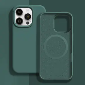 Luxury Feel Magnetic Phone Case for iPhone 17, 16, 15, 14, 13, 12, 11 Pro Max And 16 Plus, Supports Wireless Charging, Simple Solid Color Protective Phone Case for Both Men And Women