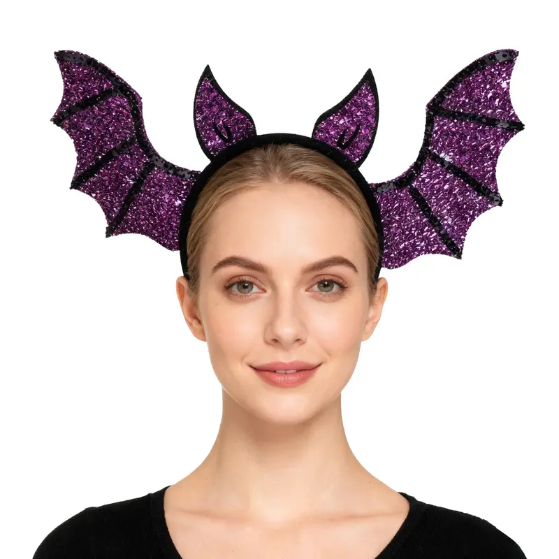 Dark Halloween headdress party party demon horn simulation  display picture 1