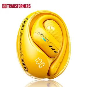 [Nuevo modelo 2026] Auriculares Bluetooth de oído abierto Transformers TF-T55 — Diseño de silicona antideslizante, prevención de fugas de sonido, audio espacial de 360°, controladores dinámicos de 14.2 mm, compatibilidad universal con dispositivos, unisex