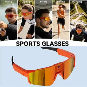 Smart Sports Camera Glasses with AI Translation & Voice Search & Frame for Prescription Lenses
