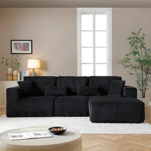 105" Sectional Couches for Living Room Modern Modular Sofa with L-Shape Couchs Upholstered Boneless Couch Deep Seat Sectional Couch with Chaise