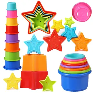 5/8/13Pcs Bath Stacking Toys, Nesting Stackable Cups for Babies Aged 6-12 Months, Stackable Toys for Early Education and Learning for Toddlers Aged 1-3 years, Nnesting Cup Sets as Bath Water Toys, Perfect Gifts for Boys and Girls