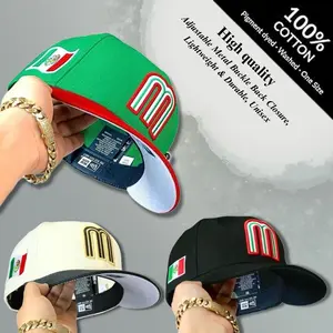 Mexico M Logo Baseball Cap – Adjustable Snapback Hat, Mexican Pride Streetwear, Unisex Fashion Cap