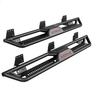 GARVEE Running Boards 6.5 Inches with Two Stairs Design Compatible with 2019-2024 Dodge Ram 1500 Crew Cab New Body Style(Not Fit 2019-2024 Classic), Bolt-on Side Steps