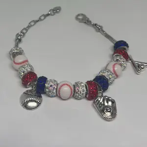 Baseball Fans Charm Bracelet - Perfect for Fans of Baseball