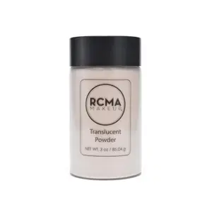 RCMA Makeup Translucent Loose Powder - Lightweight Setting Powder for Flawless Finish, Shine Control, Natural Matte Look, No Flashback, Oil Control, No Caking or Creasing, Vegan and Cruelty-Free, 3oz