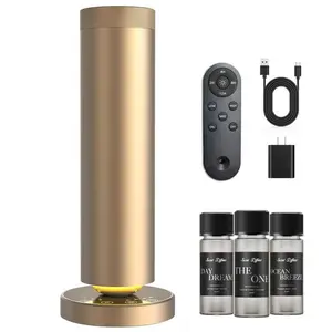 Portable Upgraded Diffuser +LED MoodLighting I Cold-Air Diffusion for 1000 Sq Ftlwith Rechargeable Battery | 3 LuxuryHotel Scents 20ml*3 Discovery Kit