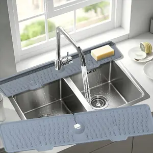Durable Non-Slip Sink Mat with Sloped Drainage Design, Foldable / Silicone for Easy Cleaning, Ideal for Sinks, Dishwashers and Washing Machines