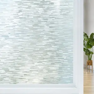 Privacy Window Film, 45cm X 200cm Frosted Glass Static Adhesive Sunshade, Home Door Office Use, Matte Opaque Cover, Window Privacy Films