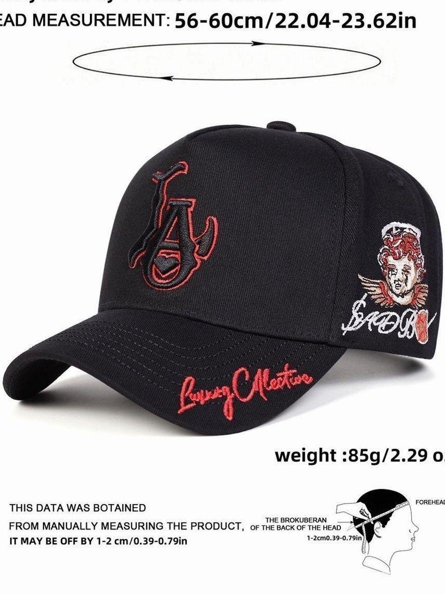 Unisex La Heart Five-Panel Baseball Cap, Adjustable Snapback Cap Sun Protection Casual Hat for Spring & Fall, Outdoor Travel Beach Vacation