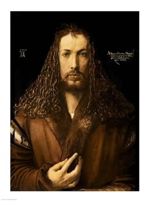 Self Portrait at The Age of Twenty-Eight 1500 Poster Print by Albrecht Durer - 18 x 24 in.