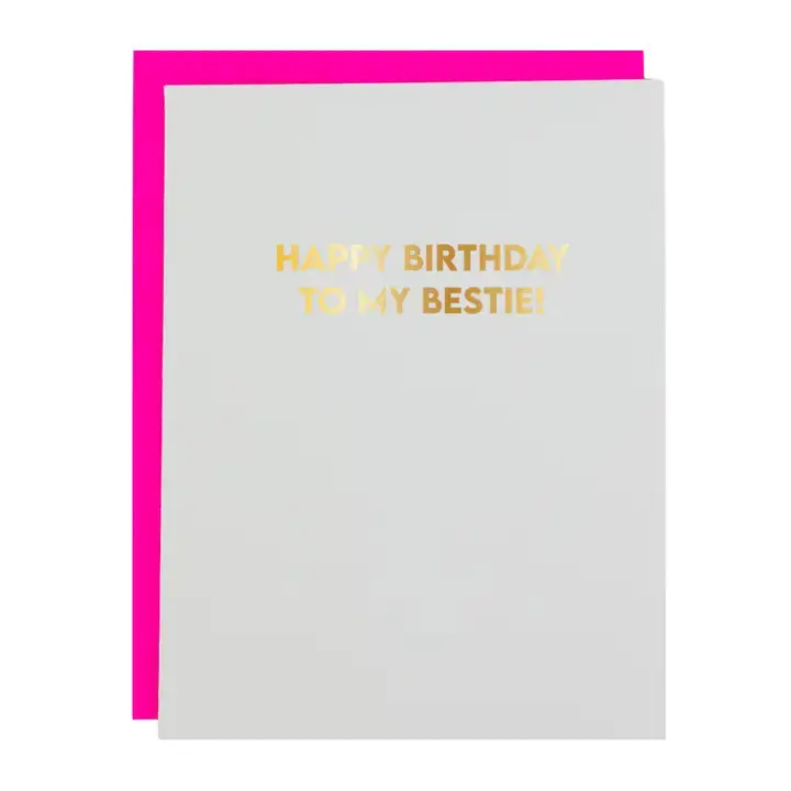 Happy Birthday To My Bestie Card
