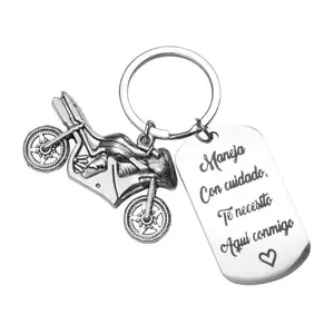 Thank You Employee Gift Inspirational Keychain Motorcycle Accessories Stainless Steel Keychain