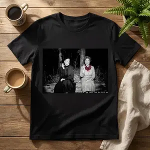 McGonagall & Umbridge Trail Cam Tee | Funny Wizard Forest Shirt | Night Vision Meme T-Shirt | Wizard Parody Tee