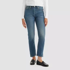 Levi's Women's High-Rise Wedgie Straight Cropped Jeans - Max Effort 29