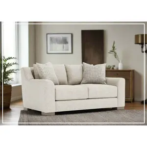 Bernhardt Gabi Fabric Loveseat with Feather Down Cushions