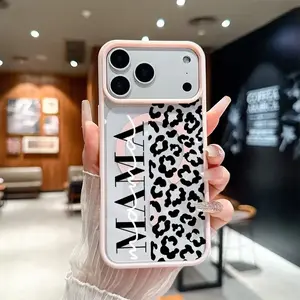 Cell Phone Case for IP 17/16/15/14/13/12/11 Series (Pro, Pro Max & Standard) - Trendy Leopard & MAMA Print, MagSafe Compatible, Shockproof Drop Protection, Slim Lightweight Wireless Charging Cover