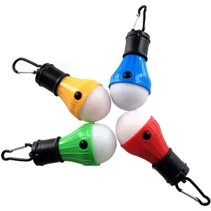Camping Tent Lights Lamp - 4 Pack Portable LED Camp Light Bulbs Lantern Battery Powered for Hurricane Emergency Backpacking Hiking Outdoor and Indoor, Outage