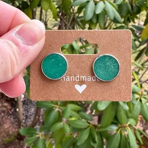 UV resin stud earrings