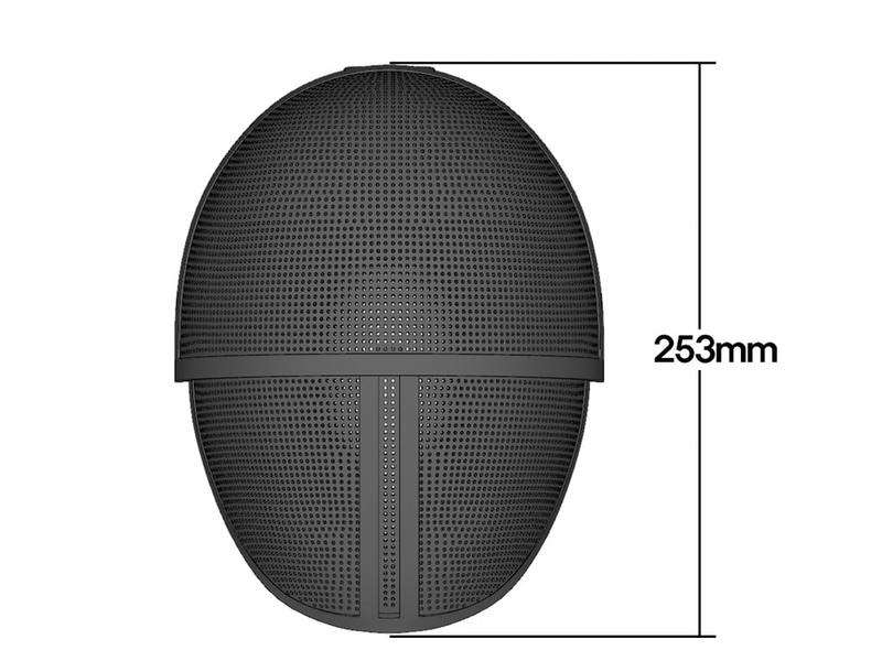 Squid Games Masks - Foldable Soldiers Masks in Triangle Square Circle Designs - Black Party Event Props with 3-Point Harness Attachments for Fun and Laughter