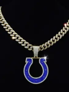 Indianapolis Colts team necklace pendant fan accessory for men and women, versatile style, Jewelry Gifts
