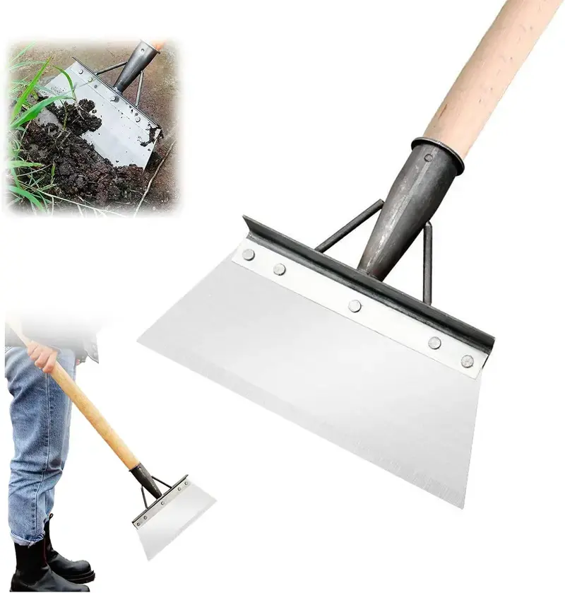 Multifunctional Cleaning Shovel (handle not included)Multi- Functional Garden Cleaning Shovel Flat Shovel, Garden Spade Shovel, Heavy Duty Garden Tool for Digging, Lawn Edging, and Weed Removal