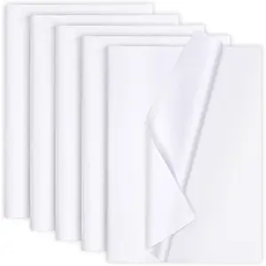 130 Sheets 20"x14" White Tissue Paper for  Bags,  Wrapping Tissue Paper Bulk for DIY Crafts, Birthday, Christmas, Party Decor