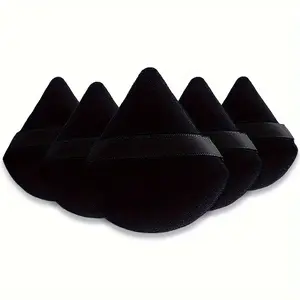 5pcs Triangle Powder Puffs, Ultra Soft Dual-Sided Makeup Sponges, Dry Wet Use, Air Cushion Foundation Sponge Tool
