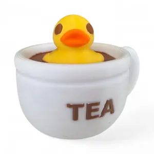 Tea Cup Duck – Floating Duck Collectible for Tea Lovers | Duck in a Cup