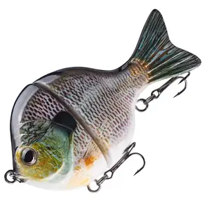 Bluegill Glide Bait Fishing Lure, 9cm/3.5in, 34.5g Single-Jointed Swimbait, Realistic Hard Bait for Bass, Pike, Musky & Freshwater Predators Magnisher