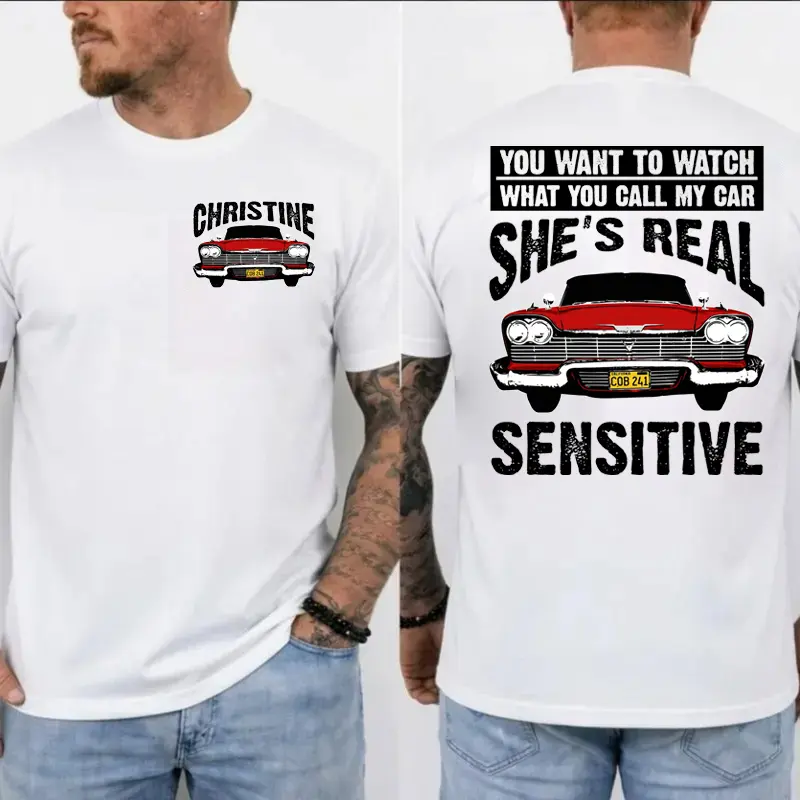 Christine Shirt, 1958 Plymouth Fury Tee, Haunted Classic Car TShirt, Vintage Horror Graphic T-Shirt, Retro Movie Fan Gift, MADE IN USA