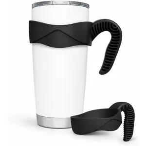 1 count Stylish and Functional Black Tumbler Handle Fits Only For 20 OZ  Tumbler - Secure Grip, Lightweight, Dishwasher Safe - Ideal for Travel and Outdoor Activities -