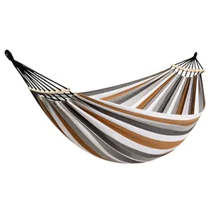 Hamaca Cotton Hammock Portable Camping Hammocks for Hanging Sturdy Garden Comfortable Fabric Hammock Up to 450lbs for Camping Outdoor/Indoor Patio Backyard