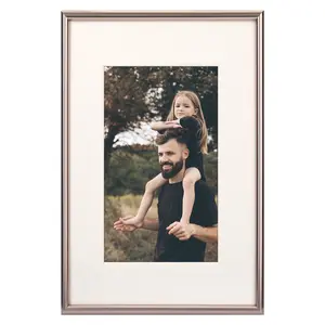 REGALWOVEN Aluminum Modern Art Picture Frame for Photo and Poster, Wall Hanging Decor Photo Frame