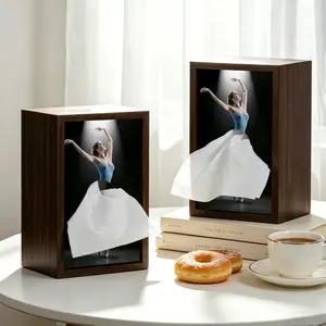 1 pc Creative Paper Towel Holder, Multi-Functional Desktop Napkin Box, Elegant Luxury Art Design, Perfect for Dining Table and Bedside Cabinet