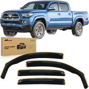 Durable Rain Guards For Toyota Tacoma Double Cab 2016,2017,2018,2019,2020,2021,2022,2023 Window Deflectors, Vent Window Visors, 4 Pieces