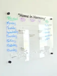 Acrylic Blank Board – Customizable Dry Erase Wall Planner for Home & Office