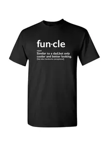 Mens Funcle Gift for Uncle Graphic Novelty Funny T Shirt Cotton Casual Tshirts Crewneck T-Shirt Short Sleeve Unisex Tee for Men Women Adults