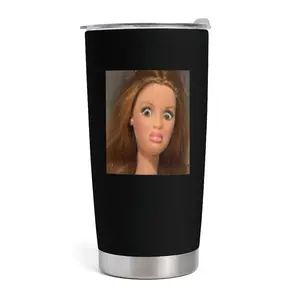 Funny Disgusted Barbie Face 20oz Tumbler, Funny Doll Meme Tumbler, Travel Coffee Cup, Hilarious Coffee Cup Gift for Mom, Dad, Coworker or Friend, Kitchen Drinkware, Gift for Friends