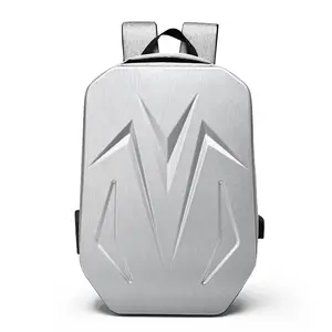 Male Hardshell Laptop Bag with Code Lock Gaming Backpack Large Capacity