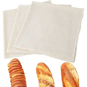 Towels for Baking Sourdough Bread Towel 28"x28" Flour Sack Towels - Sack Bread Cloth Absorbent Kitchen for Making Basket Cloth Napkin Dough Raising Baguettes(3 Pcs)
