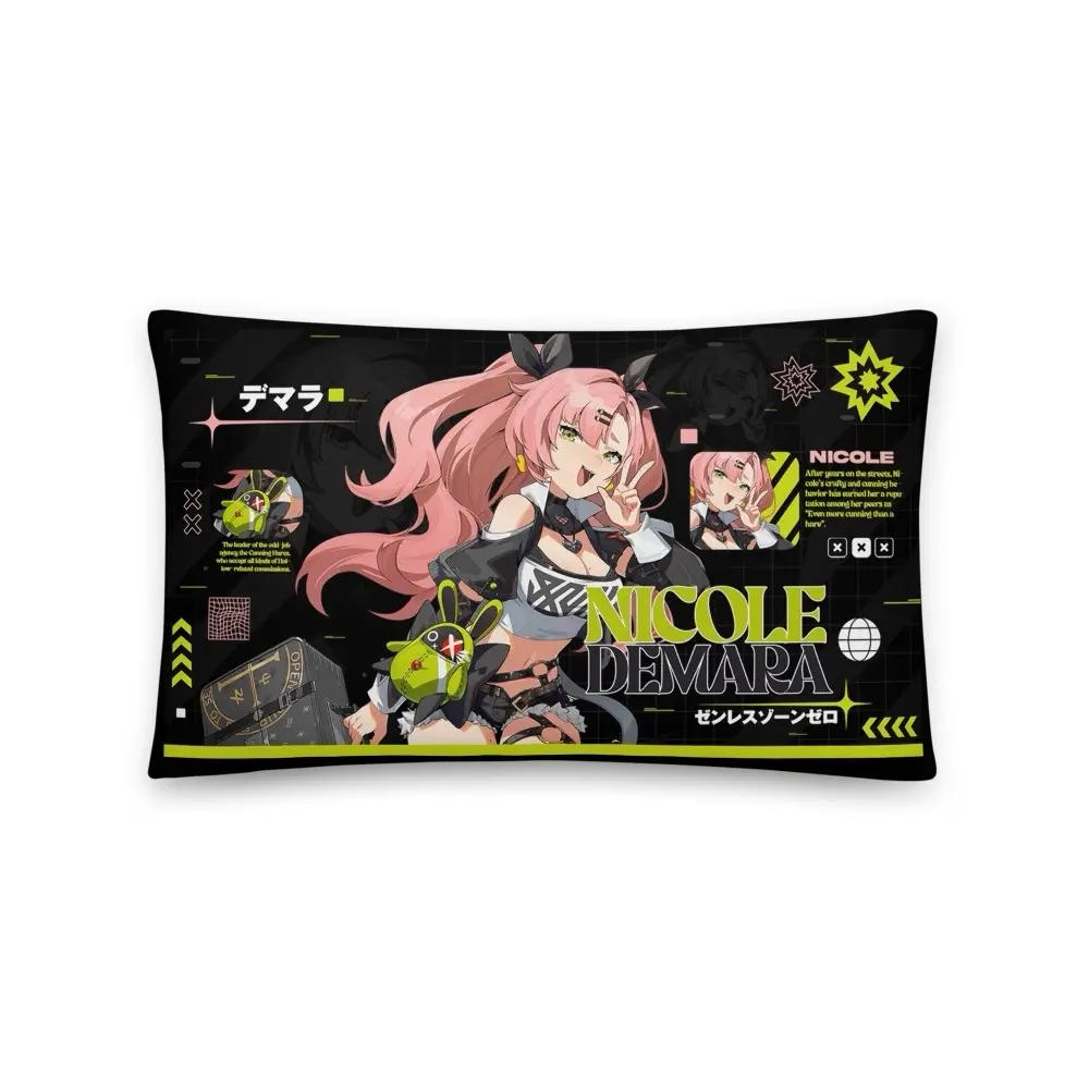 Nicole Demara Luxe Pillow for Zenless Zone Zero Fans