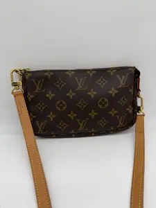 Pre-owned Louis Vuitton Coated Canvas Shoulder Bags Monogram Pochette Accessories Crossbody