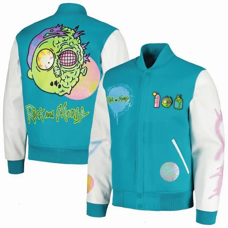 Trending Rickk And Mortyyy Bomber Baseball Jacket, Cartoon Baseball Jacket, TV Series Shirt, Comfortable Unisex Bomber, Trendy Outfit, Gift For Fan -