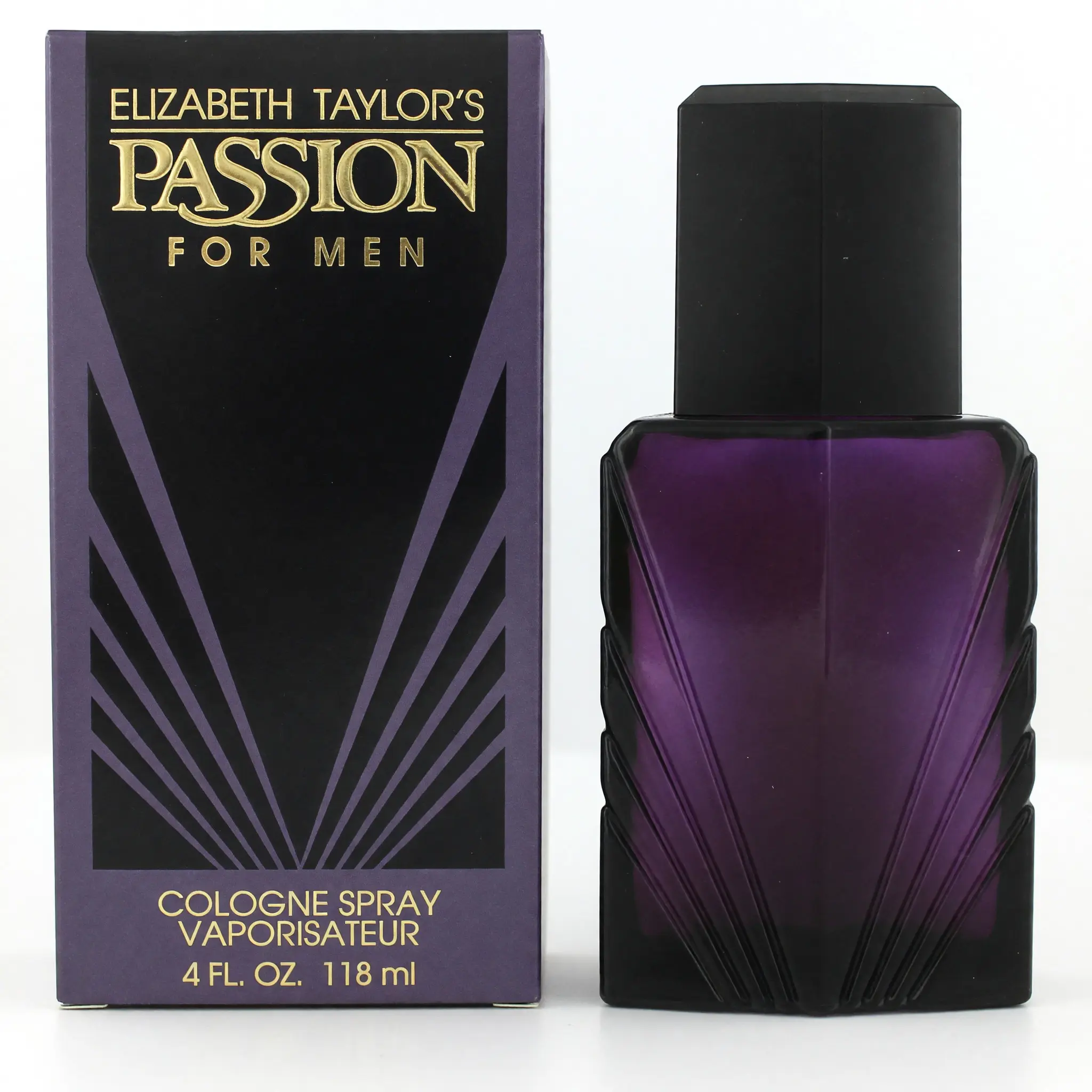 Passion by Elizabeth Taylor Men's Spicy Fragrance - 4 oz Cologne Spray with Clove Oil, Ginger Notes, Jasmine & Vanilla