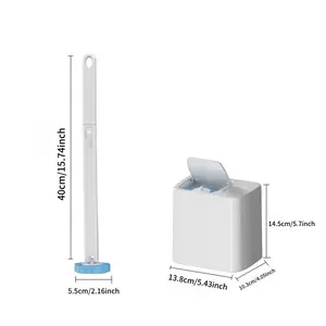 Disposable Toilet Cleaning Set, Includes 30/54pcs Replacement Brush Heads, Toilet Bowl Cleaner, Sink Cleaning System and Bathtub Drain Plug, Toilet Wand